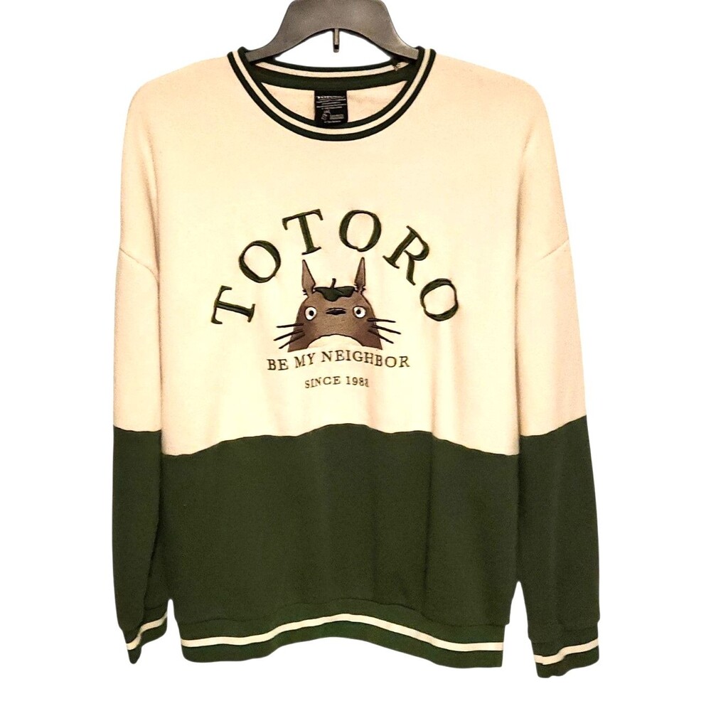 Our Universe Studio Ghibli Totoro My Neighbor Sweatshirt Embroidered Size L